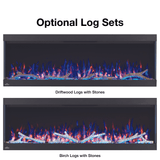 Optional Log Sets for the Napoleon Trivista Pictura Electric Fireplace
