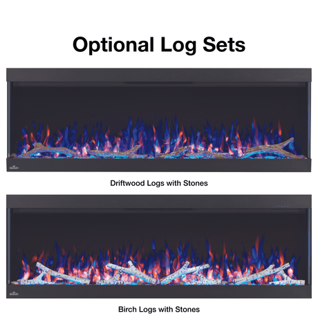 Optional Log Sets for the Napoleon Trivista Pictura Electric Fireplace