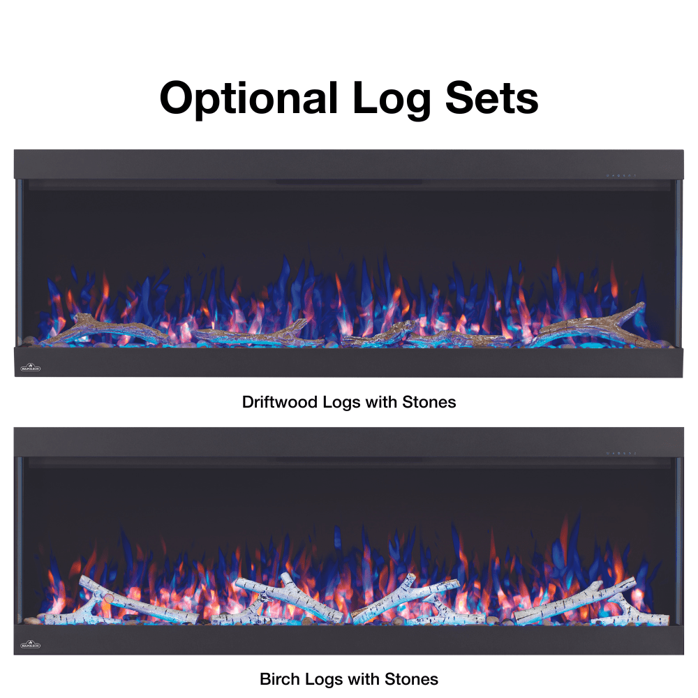 Optional Log Sets for the Napoleon Trivista Pictura Electric Fireplace