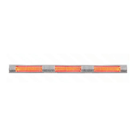 NDUSTRIA NEL 65" 6000W Indoor/Outdoor Infrared Electric Heater in Gray