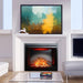 Nexfire 39" Traditional Built-in Electric Fireplace with a beautiful artwork on top