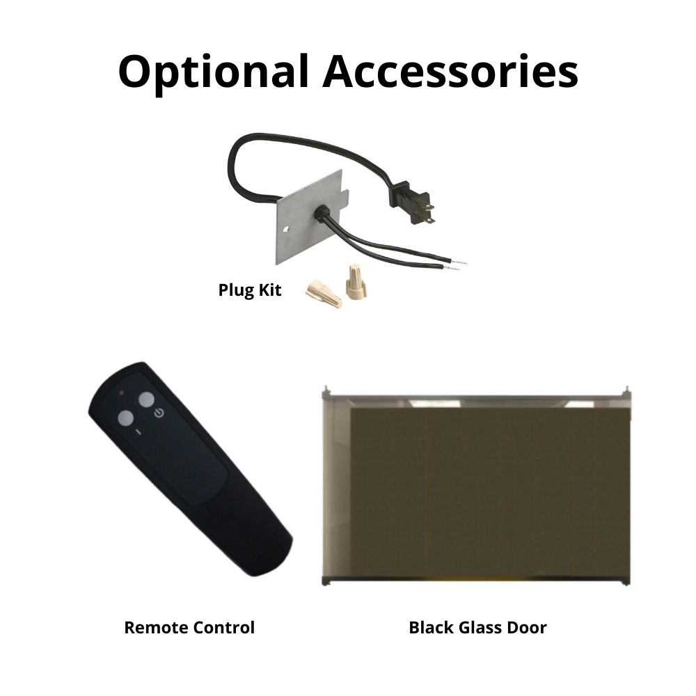 Optional Accessories for Nexfire 39-Inch Traditional Built-in Electric Fireplace