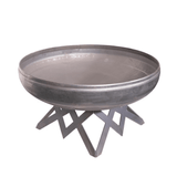 Ohio Flame Liberty Round Steel Fire Pit with angular Base