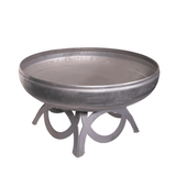 Ohio Flame Liberty Round Steel Fire Pit with curved base