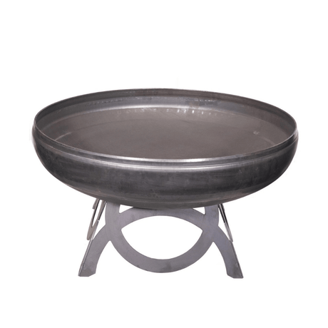 Ohio Flame Liberty Round Steel Fire Pit with curved base