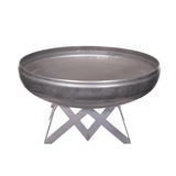 Ohio Flame Liberty Round Steel Fire Pit with angular Base