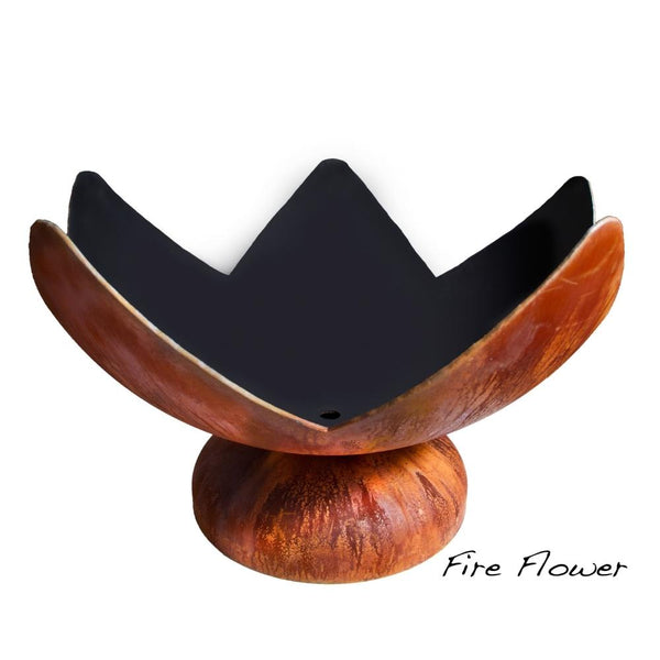Ohio Flame Fire Flower Artisan Fire Bowl, Sizes: 30" - 41 Wide - installation view