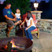 Family Outdoors by the Fire Pit