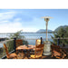 Patio Comfort Stainless Steel Propane Patio Heater by the lake