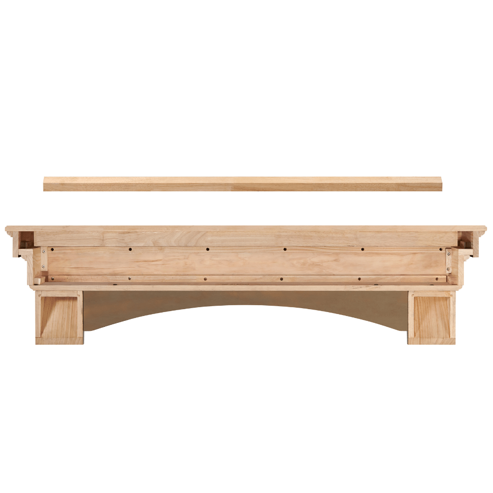 Pearl Mantels Celeste Dune Wood Mantel Shelf unfinished