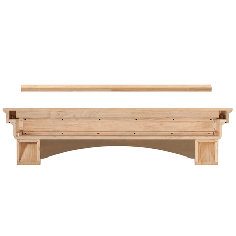 Pearl Mantels Celeste Dune Wood Mantel Shelf unfinished