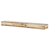 Pearl Mantels Acacia Wood Mantel Shelf Natural Finish (Angled View)