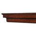 Pearl Mantels Auburn Wood Mantel Shelf in Distressed Cherry With Corbels and Arch