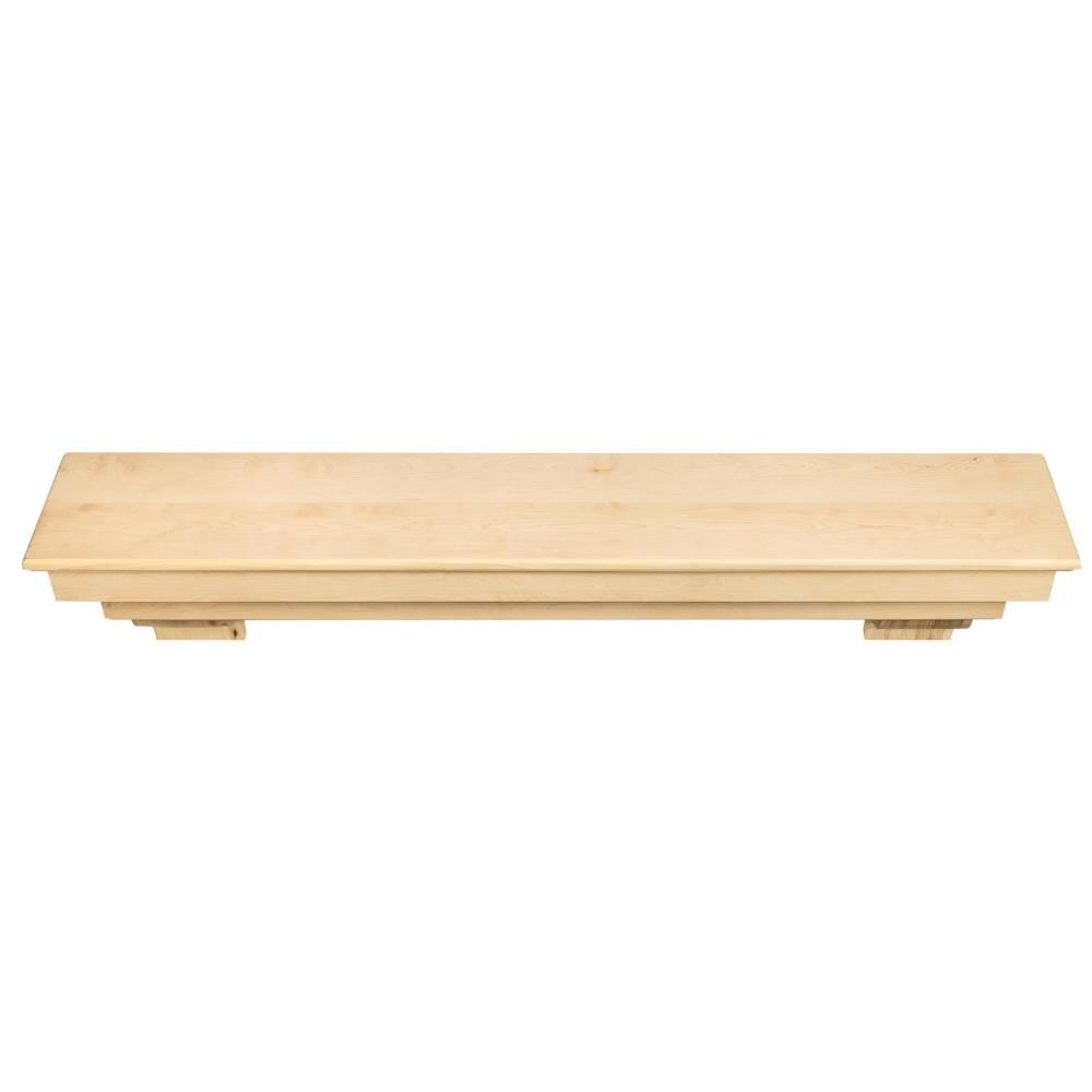 Pearl Mantels Auburn Wood Mantel Shelf Top View