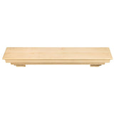 Pearl Mantels Auburn Wood Mantel Shelf Top View