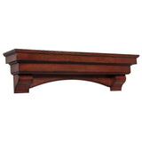 Pearl Mantels Auburn Wood Mantel Shelf in Distressed Cherry
