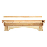 Pearl Mantels Auburn Wood Mantel Shelf Backside