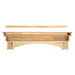 Pearl Mantels Auburn Wood Mantel Shelf Backside