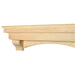 Pearl Mantels Auburn Wood Mantel Shelf Unfinished With Corbels and Arch