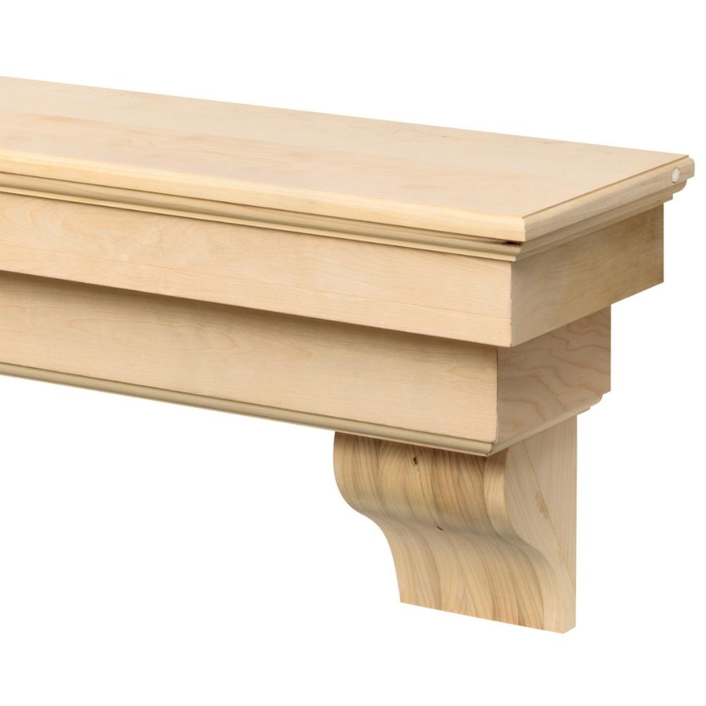 Pearl Mantels Auburn Wood Mantel Shelf With Pearl Mantel Trademark