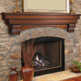 Pearl Mantels Auburn Wood Mantel Shelf in Distressed Cherry