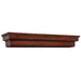 Pearl Mantels Auburn Wood Mantel Shelf in Distressed Cherry Without Corbels and Arch