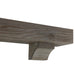 Pearl Mantels Cherokee Wood Mantel Shelf In Little River Finish With Corbels