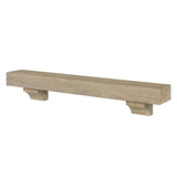 Pearl Mantels Cherokee Wood Mantel Shelf in Fontana Finish With Corbels