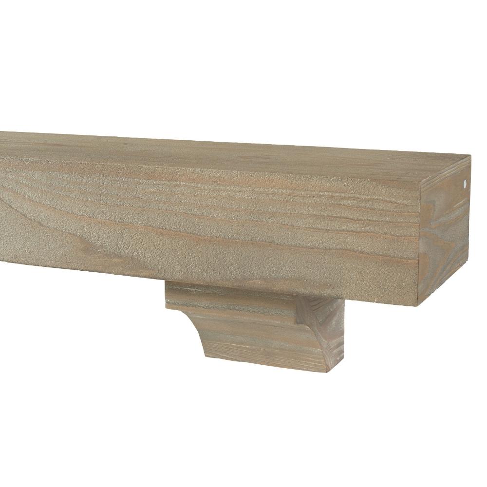 Pearl Mantels Cherokee Wood Mantel Shelf in Fontana Finish