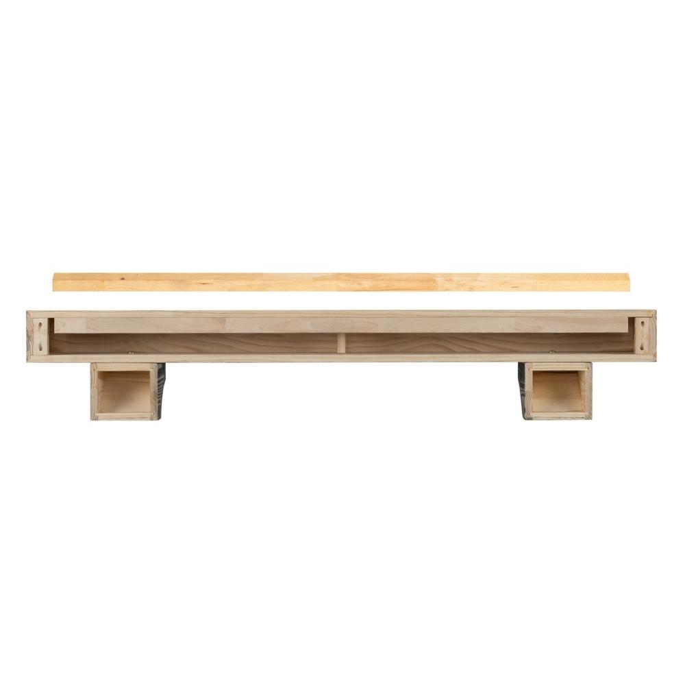 Pearl Mantels Cherokee Wood Mantel Shelf Backside