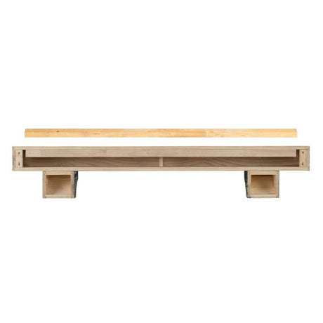 Pearl Mantels Cherokee Wood Mantel Shelf Backside