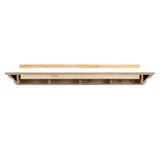 Pearl Mantels Crestwood MDF Mantel Shelf In Black (Backside View)