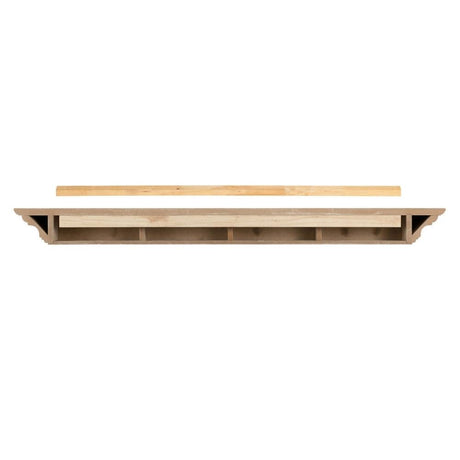 Pearl Mantels Crestwood MDF Mantel Shelf In Black (Backside View)