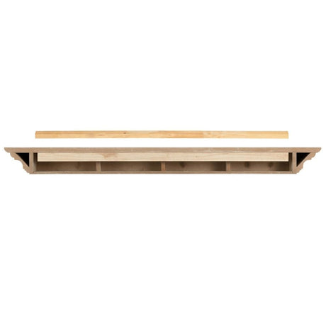 Pearl Mantels Crestwood MDF Mantel Shelf In White (Backside View)