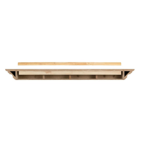 Pearl Mantels Crestwood MDF Mantel Shelf In Mineral (Backside View)