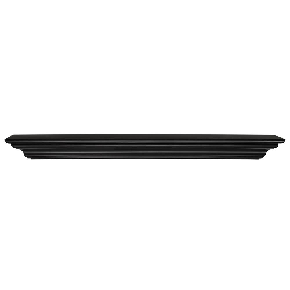 Pearl Mantels Crestwood MDF Mantel Shelf In Black Finish