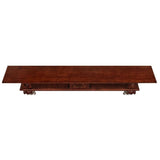 Pearl Mantels Devonshire Wood Mantel Shelf Distressed Finish Top View