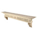 Pearl Mantels Devonshire Wood Mantel Shelf Unfinished