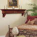Pearl Mantels Devonshire Wood Mantel Shelf Distressed Finish With Décor On Top
