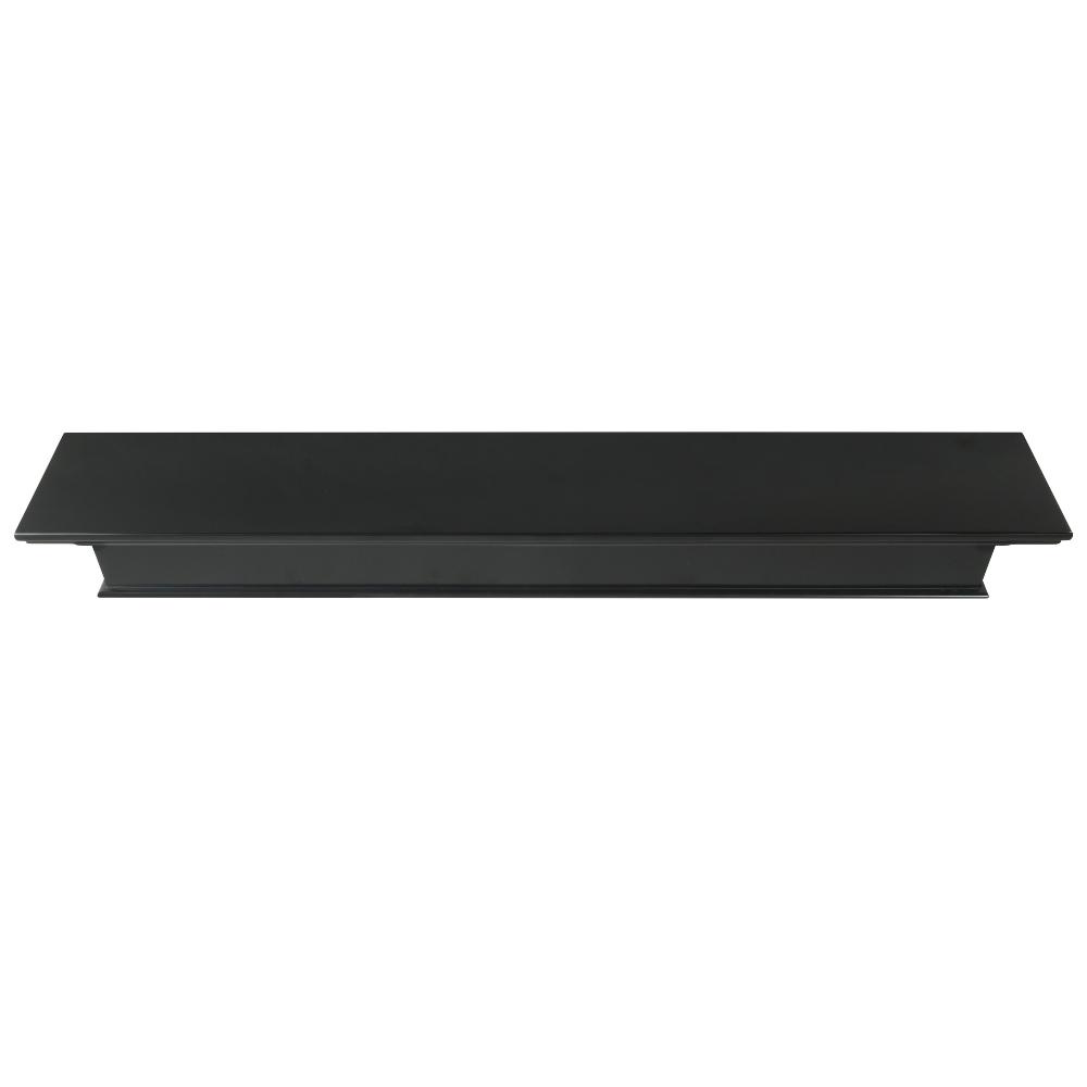 Pearl Mantels Henry MDF Mantel Shelf In Black Top View