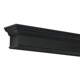Pearl Mantels Henry MDF Mantel Shelf In Black Close Up Shot