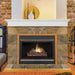 Pearl Mantels Henry MDF Mantel Shelf In White With An Electric Fireplace