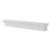 Pearl Mantels Henry MDF Mantel Shelf In White (Angled View)