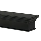Pearl Mantels Henry MDF Mantel Shelf In Black Close Up Shot