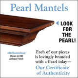 Pearl Mantels Certificate of Authenticity