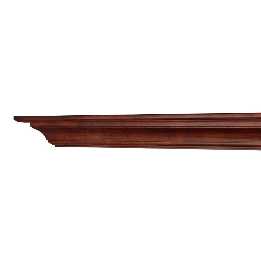 Pearl Mantels Homestead Wood Mantel Shelf in Antique Finish (Close-up View)