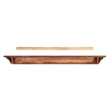 Pearl Mantels Homestead Wood Mantel Shelf in Antique Finish (Backside View)