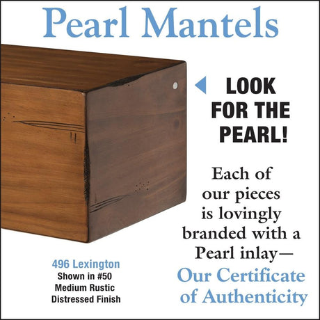 Pearl Mantels Certificate of Authenticity