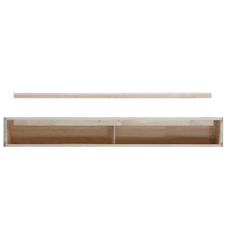 Pearl Mantels Lexington Wood Mantel Shelf Unfinished (Backside View)