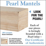 Pearl Mantels Certificate of Authenticity